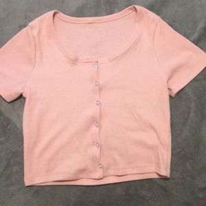 Brand new, never worn, pink crop top
